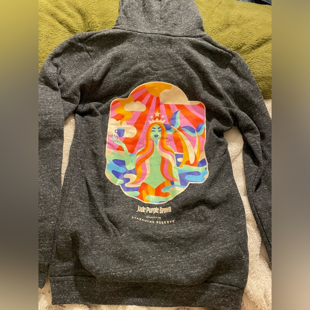 NWT Starbucks Reserve Jade Purple Brown Hoodie